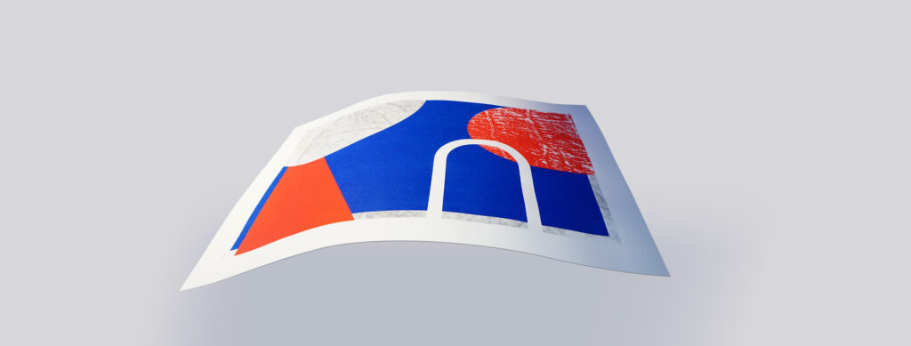 Détail œuvre sérigraphiée Maille 54